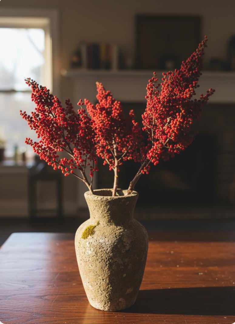 Premium Dried Sumac Berry Heads – Natural Red Clusters for Wreaths, Rustic Decor, Crafts, Resin Art, Wild Foraged Botanicals