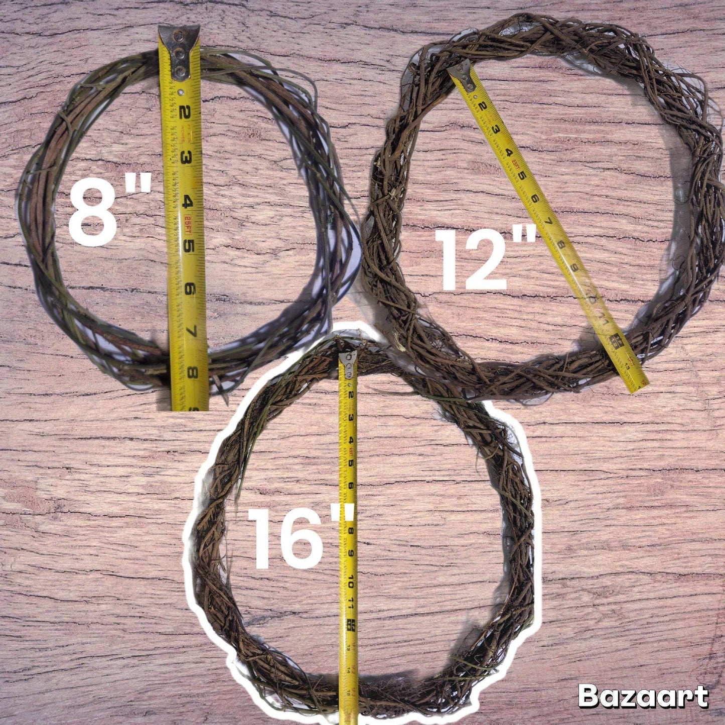 Handmade Vine Wreath Base: Rustic DIY Decor, Wedding & Seasonal