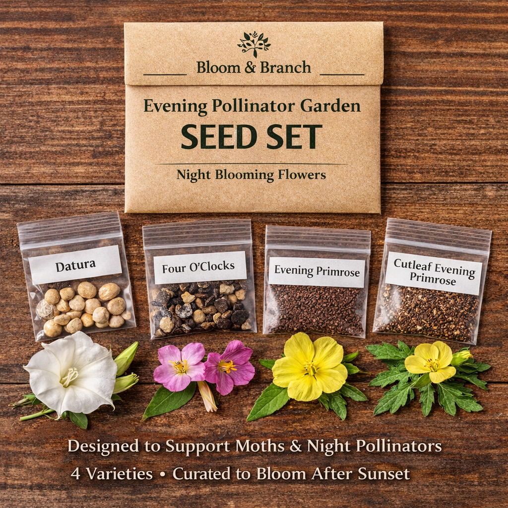 Evening Pollinator Garden Seed Set – Night Blooming Flowers