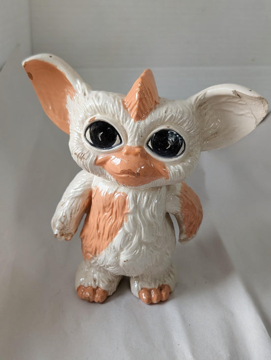 Vintage Handmade Gizmo Figurine – 1990s Ceramic Collectible – Retro Gremlins-Inspired Pottery – Nostalgic Decor