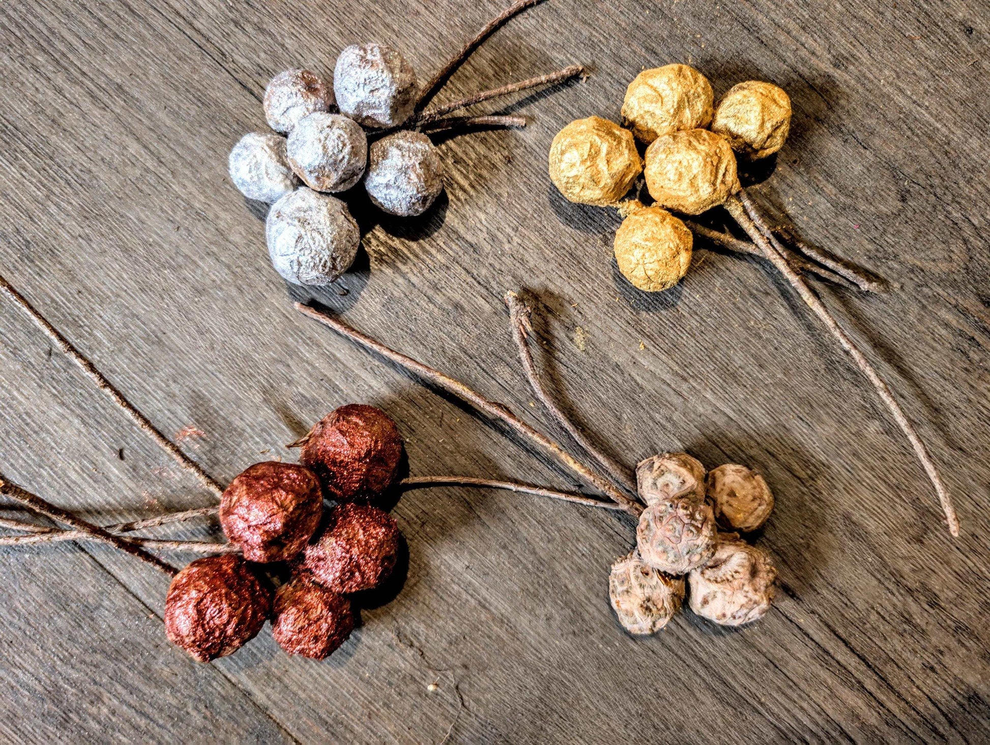 Cypress Ball Cone: Rustic Holiday Wreath Supplies, Mica Accents