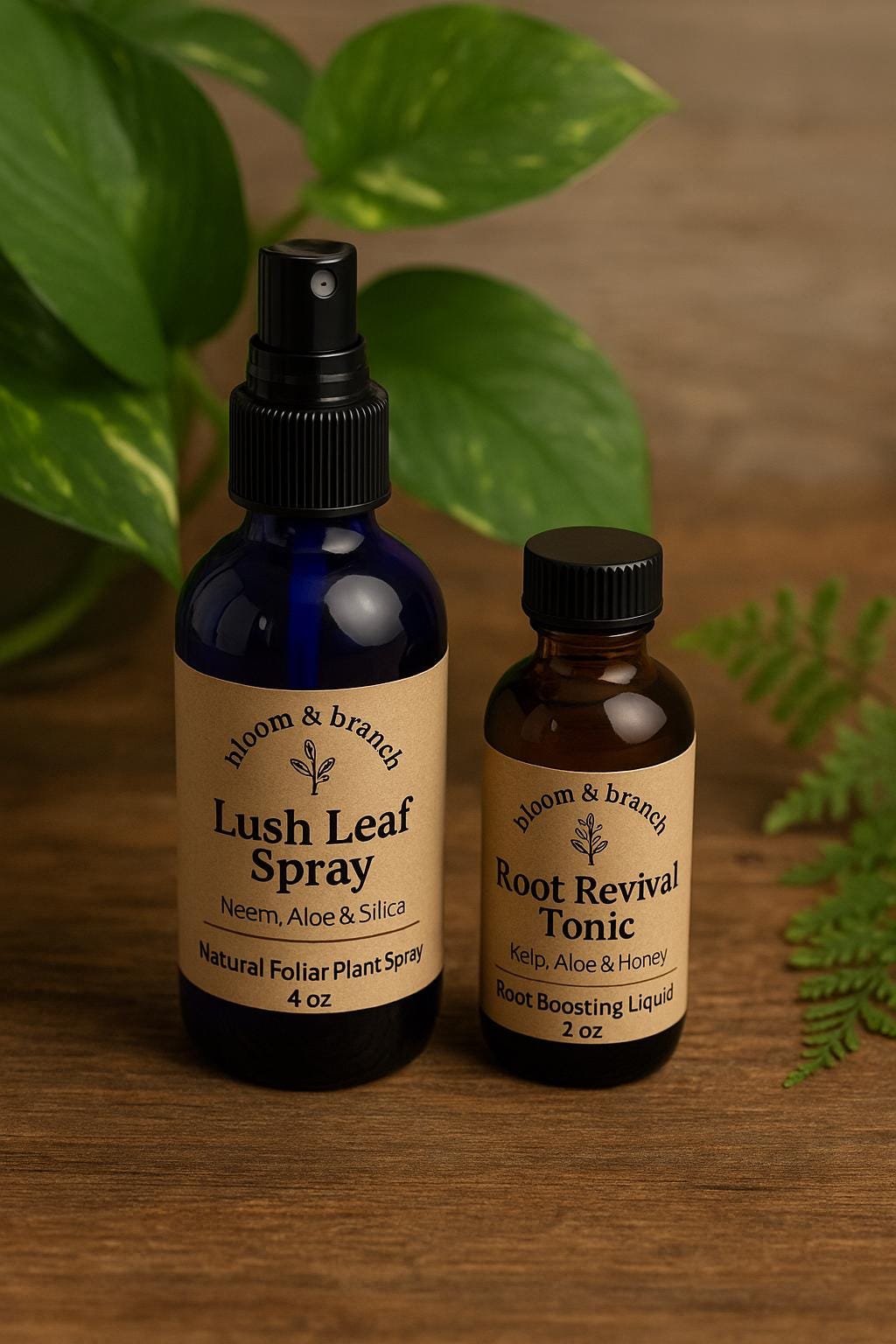 Lush Leaf Spray: Natural Plant Mist - Hydrates, Shines & Protects