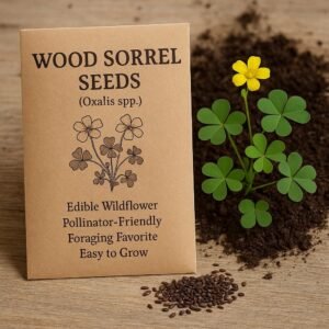 Wood Sorrel Seeds (Oxalis spp.) - Edible Wildflower • Pollinator-Friendly • Foraging Favorite • Easy to Grow • Heirloom Garden Seeds