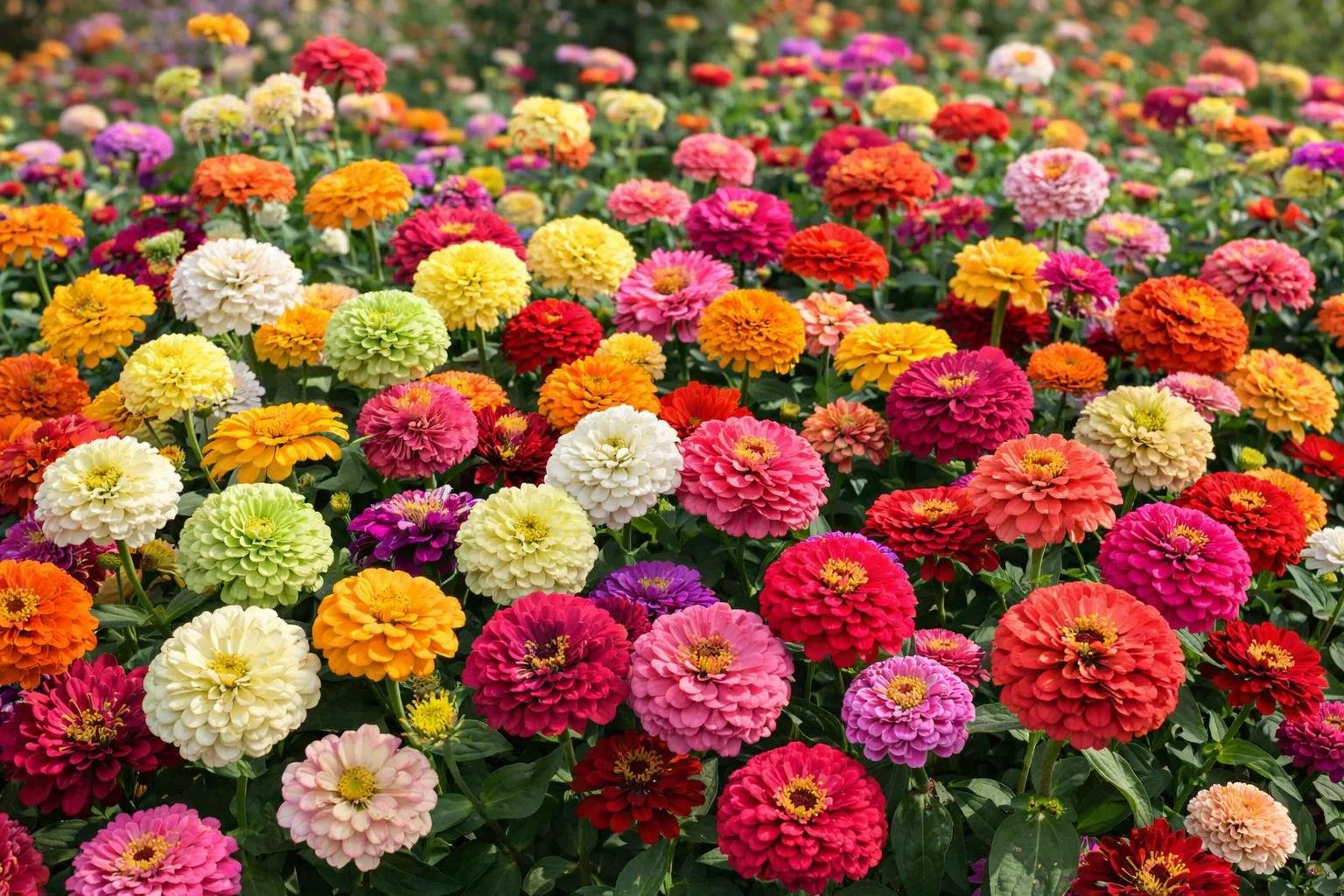 Open-Pollinated Zinnia Surprise Mix - Premium Garden-Grown Seeds