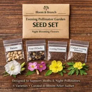 Evening Pollinator Garden Seed Set - Night Blooming Flowers